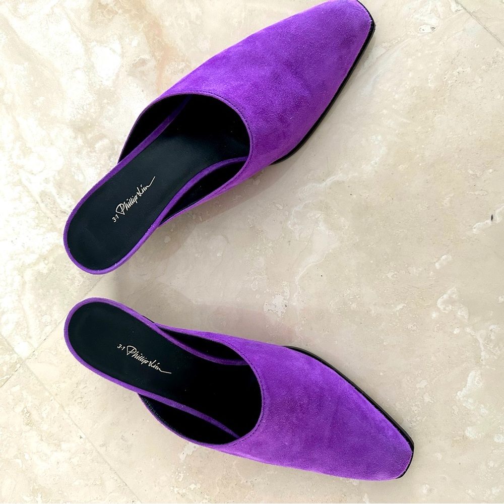 3.1 purple suede Phillip Lim . Excellent condition!!! Lovingly worn!